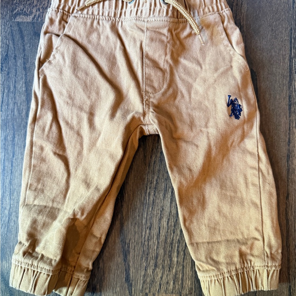 U.S. Polo Assn. Tan Casual Bottoms with Elastic Waistband